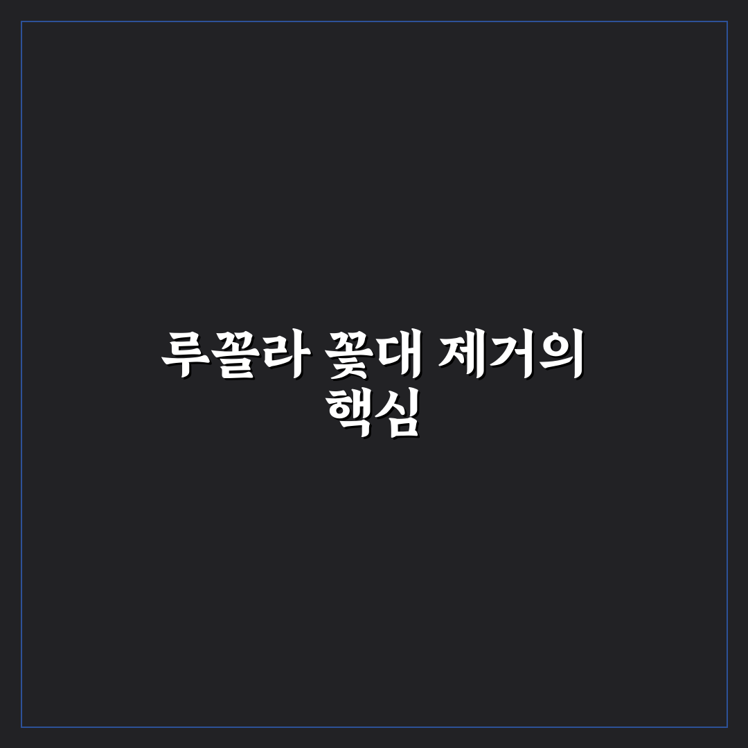 루꼴라 꽃대 제거방법과 초보자를 위한 꿀팁 정리