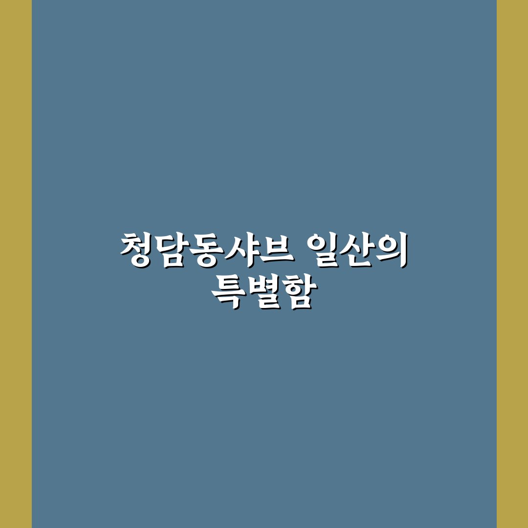 청담동샤브 일산 방문 전 알아두면 좋은 꿀팁 모음