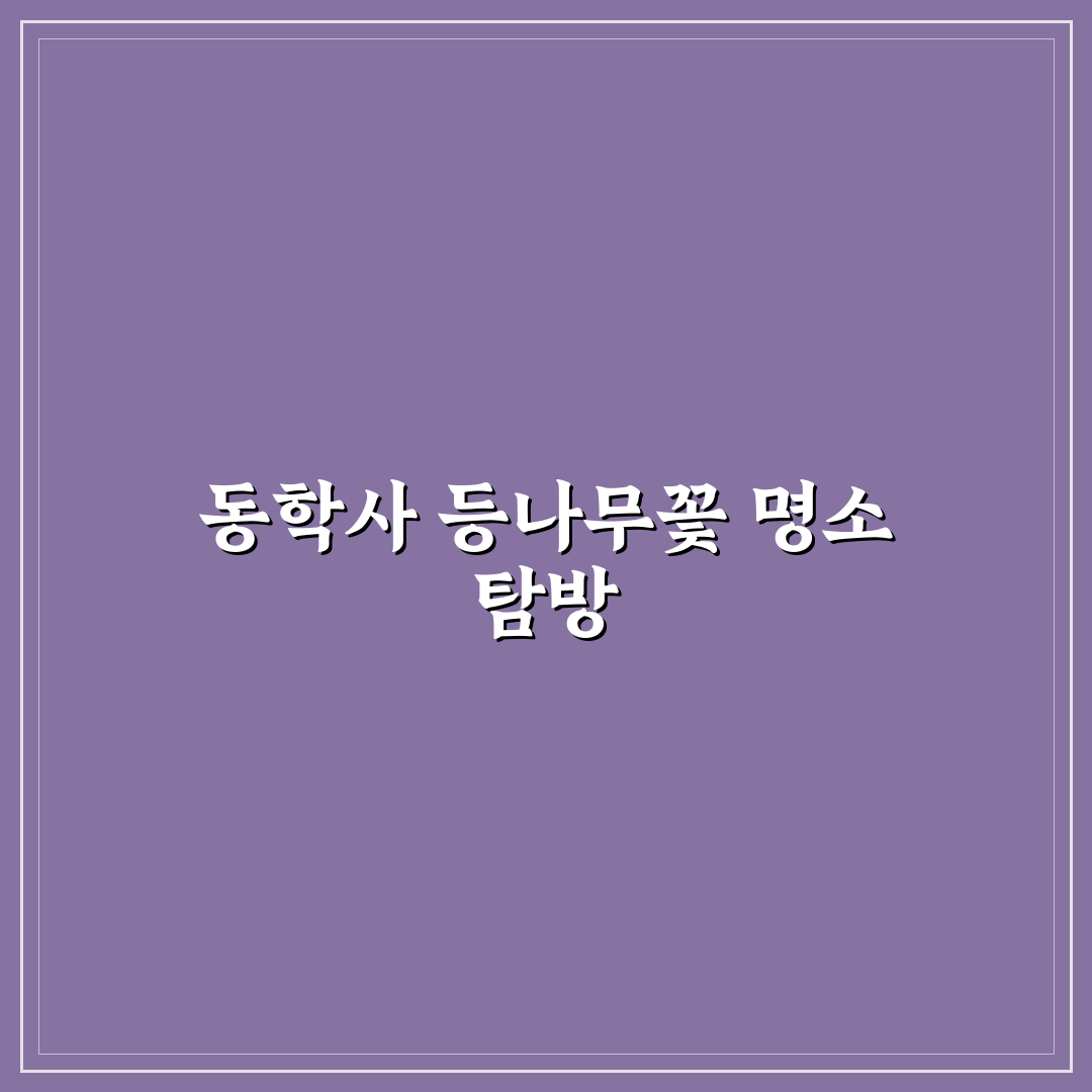 동학사 등나무꽃 위치와 방문 꿀팁 쉽게 알아보기