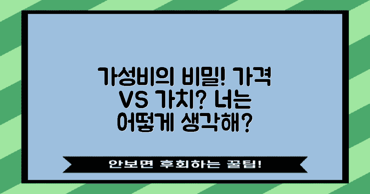 가격 대비 가치는 어느 정도일까?