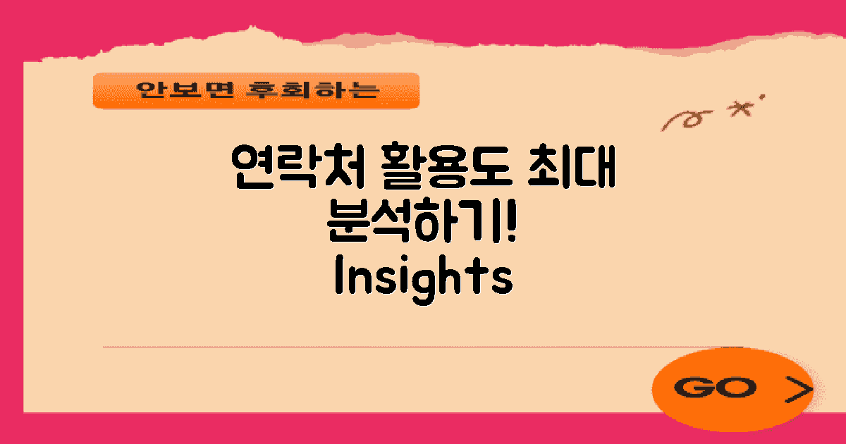 연락처 활용도 분석