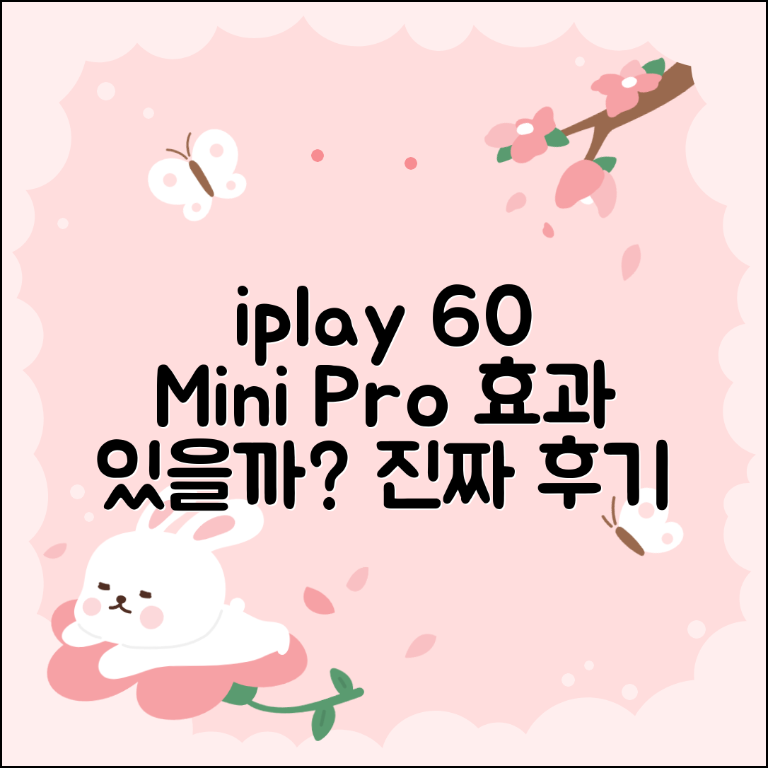 iplay 60 mini pro 후기, 진짜 효과는 있을까요?
