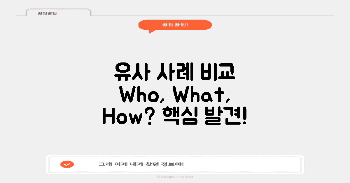 유사 사례와의 비교