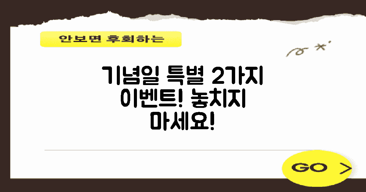 2가지 기념일 특별 영업