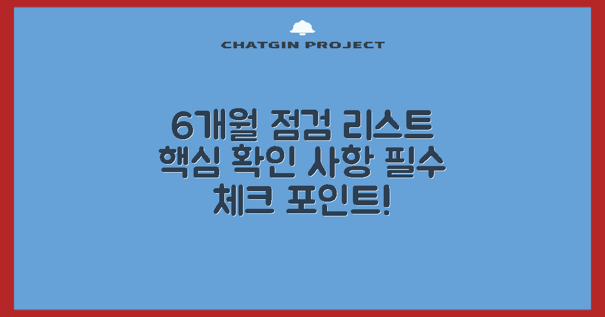 6개월 단위 확인 사항