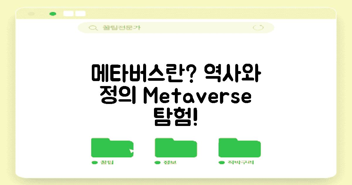 메타버스의 정의와 역사
