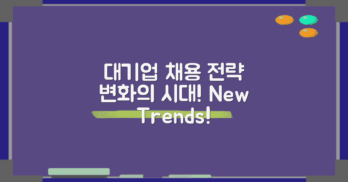 대기업의 채용 전략 변화