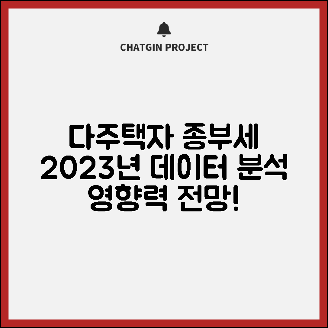 2023년 데이터로 분석한 다주택자 종부세 영향력