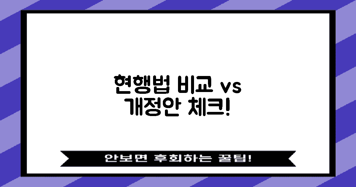 현행법 vs 개정안 비교