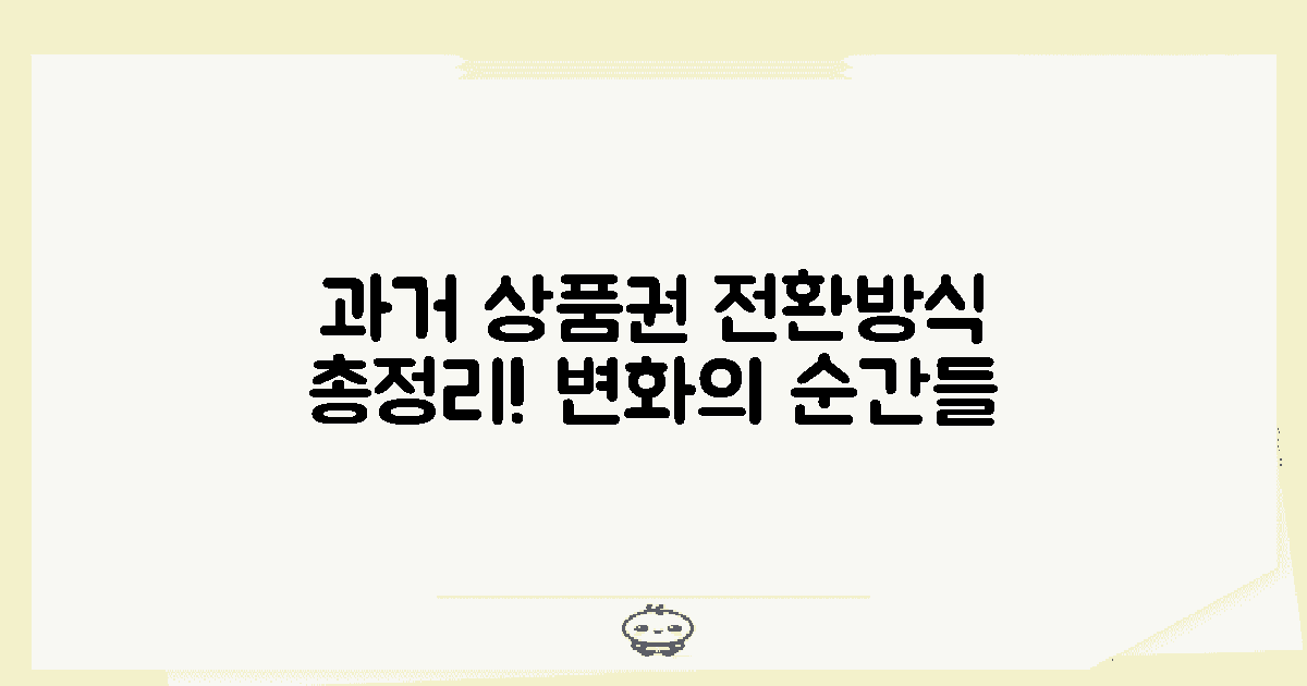 과거 상품권 전환 방식