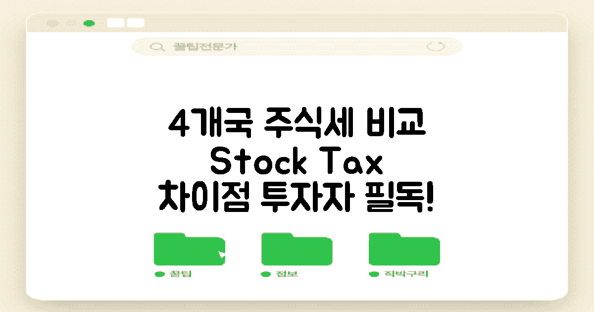 4개국 증권거래세 비교