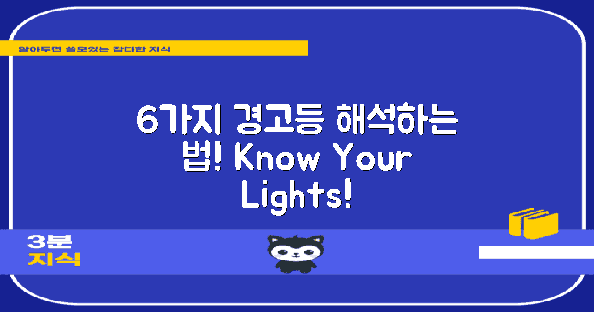 6가지 경고등 해석법